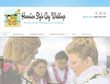 Tablet Screenshot of hawaiianstylegayweddings.com